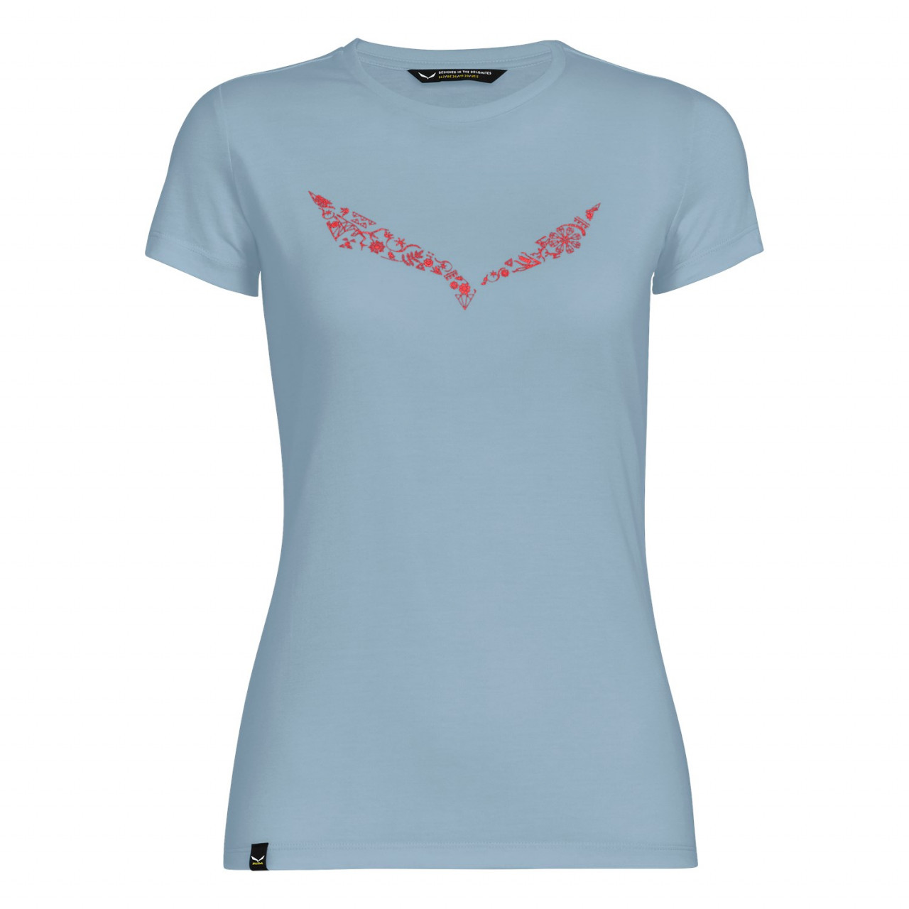 T-Shirts Salewa Solidlogo Dri-Release® Mulher Cinzentas/Azuis 201TOXIKY